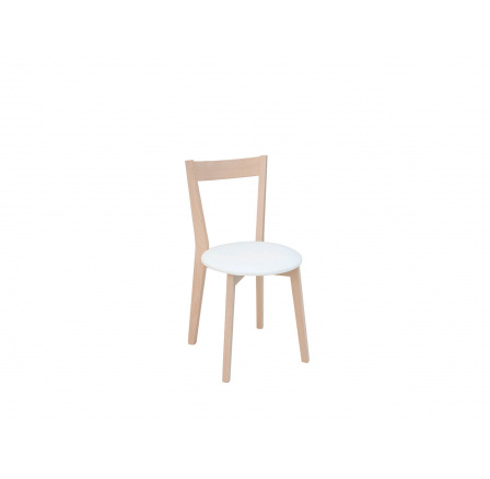Jídelní židle IKKA dub sonoma/bílá (TX069/TK1089 ekokůže)