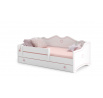 Postel s matrací EMKA Pink 160x80 Bílá+Růžová
