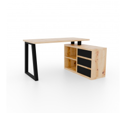 Rohový stůl Iwo II Artisan+Černý