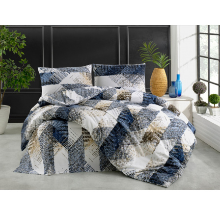 Povlak flanel Laris blue 30x40