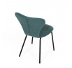 Jídelní židle, modrá, látka, CT-S8010 BLUE2