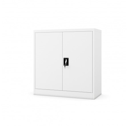 Kovová skříňka s policemi BEATA, 900 x 930 x 400 mm, bílá Kovová skříňka s policemi BEATA, 900 x 930 x 400 mm, bílá