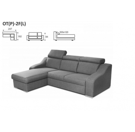 Rohová sedací souprava DEIMOS OT 2F Rohová sedací souprava DEIMOS OT 2F
