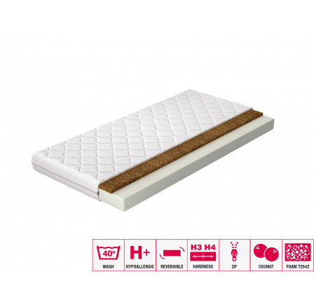 Matrace Pěnová Luna 80x200 Hypoalergenní potah Microfibre