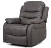 Polohovací křeslo, šedá, látka vintage, TV-4086 GREY