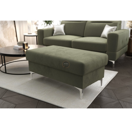 Taburet s úložným prostorem MALIBU 100x55 cm - zelená