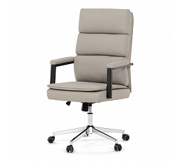 Kancelářské křeslo, houpací mechanismus, béžová ekokůže, KA-D8104 SIL