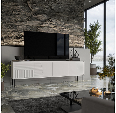 TV komoda ABI 200 4D, bílá