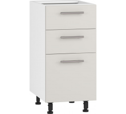 VENTO D3S-40/82 spodní skříňka se zásuvkami, mechanismus Hettich čelo: kašmír (1p=1ks)