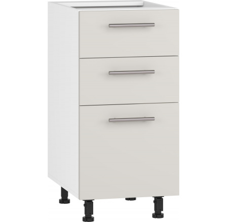 VENTO D3S-40/82 spodní skříňka se zásuvkami, mechanismus Hettich čelo: kašmír (1p=1ks)