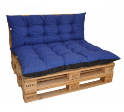 Polstry na paletový nábytek sada Basic - látka modrý melír