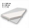 Postel s matrací AMADIS CAR ZIGZAG 160x80 Bílá