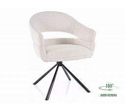 Jídelní židle otočná BORGO RAVEN, Béžová 22/Černá