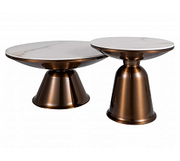 Konferenční stolek VERA FI75 FI50, efekt mramoru