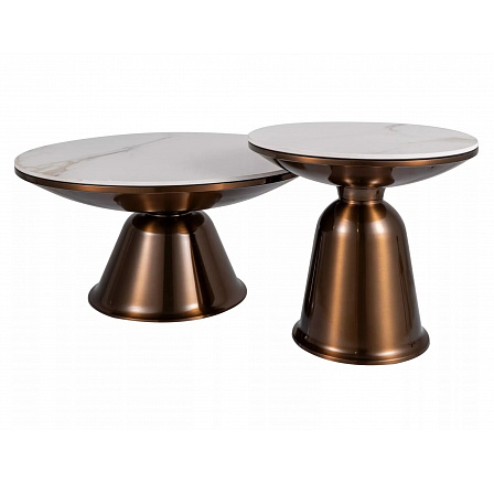 Konferenční stolek VERA FI75 FI50, efekt mramoru