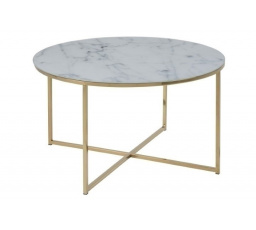 Kulatý konferenční stolek Alisma Gold/Marble