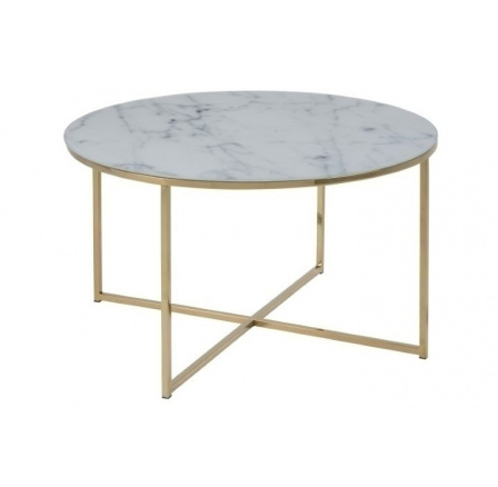 Kulatý konferenční stolek Alisma Gold/Marble