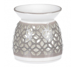 Aroma lampa, porcelánová. Šedivá barva.
