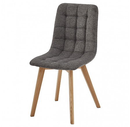 Jídelní židle, šedá, látka, CT-291 GREY2