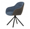 Jídelní židle, modrá, látka, DCH-Y1143 BLUE2
