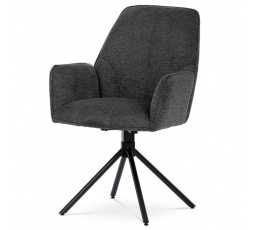 Jídelní židle, šedá, látka, HC-522 GREY2