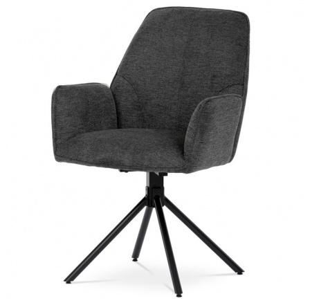 Jídelní židle, šedá, látka, HC-522 GREY2