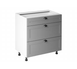 Kuchyňská dolní skříňka Linea D80S3, Šedá 