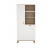 Vitrína Iker 719, jackson hickory/bílá