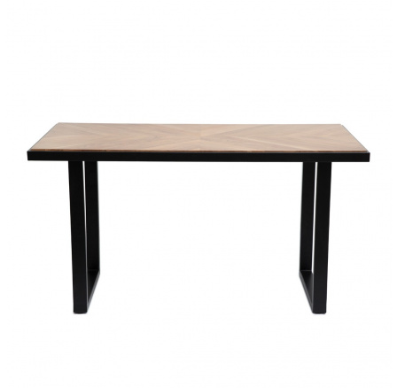 Stůl NATTMAL masivní akáciové dřevo + kov 140x70x76 cm 878096