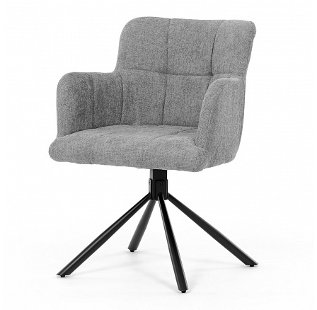 Jídelní židle otočná 180°, šedá, látka, DCH-T1122 GREY2 Jídelní židle otočná 180°, šedá, látka, DCH-T1122 GREY2