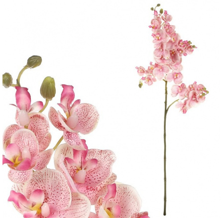 Orchidej - umělá řezaná, barva růžová