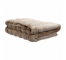 Deka - umělá kožešina, 100% polyester, khaki odstín, 127 x 152 cm