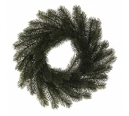 Věnec smrkový - pr. 35 cm, umělý, barva zeleno-šedá