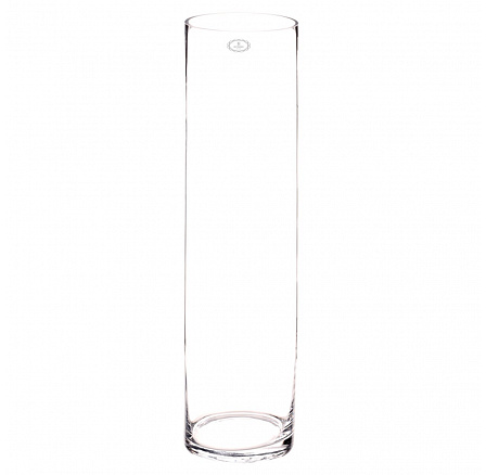 Váza skleněná - tvar válec, výška 60 cm, čirá Váza skleněná - tvar válec, výška 60 cm, čirá