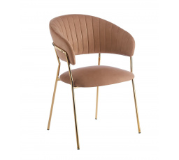 Židle velvet - Riviera 24 cappuccino K4-FX (G)