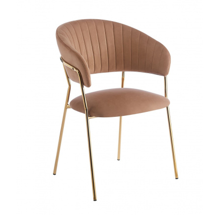 Židle velvet - Riviera 24 cappuccino K4-FX (G)