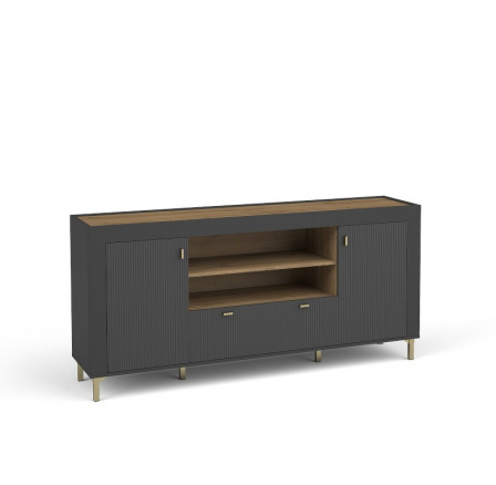 Systém "MOSSA" MO7 (Komoda 2D1S EF) - Barva: dub whisky Systém "MOSSA" MO7 (Komoda 2D1S EF) - Barva: dub whisky