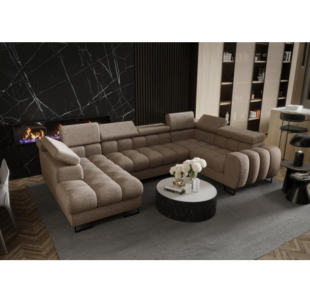 Rohová sedací souprava ASPEN MAX II 195x350x170 cm - pravá, béžová Rohová sedací souprava ASPEN MAX II 195x350x170 cm - pravá, béžová