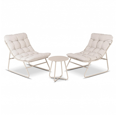 Sada Zahradního Nábytku NIKEA Béžová