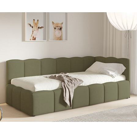 Postel TUNIS 200 x 90, nízký bok, Kronos 46, Pravá Postel TUNIS 200 x 90, nízký bok, Kronos 46, Pravá