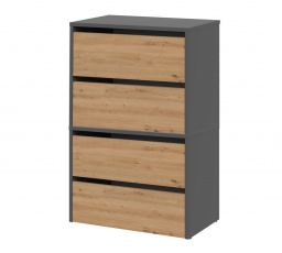 Botník Modis X2 antracit/dub artisan