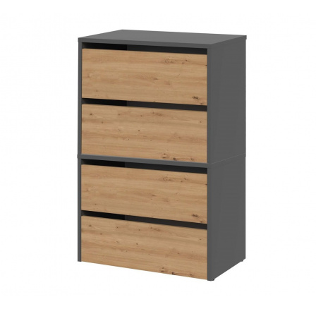 Botník Modis X2 antracit/dub artisan Botník Modis X2 antracit/dub artisan