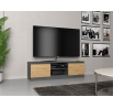 TV komoda MALVÍNA 120, Antracit/Dub artisan