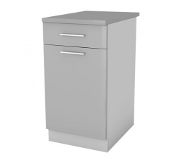 Kuchyňská skříňka Femme D40 1D1SZ šedý lesk