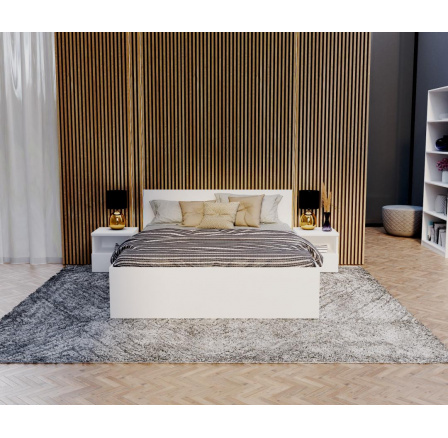 Jednopatrová postel PANAMA, barva: bílá