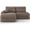 Ripeli Corner Sofa Bed with Storage, Light Brown Velvet, Left-Hand Facing Modullo 20 180x128 Left 1
