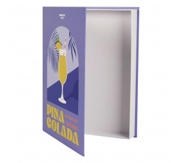 Krabička kniha Pinacolada fialová