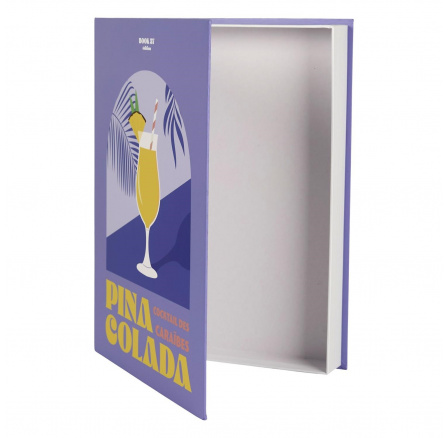 Krabička kniha Pinacolada fialová