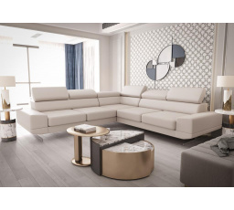 Rohová sedací souprava MILANO MAX 270x270 cm přírodní kůže - Kůže ecru