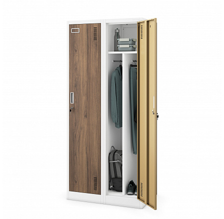 KACPERT skříň ECO: BÍLÁ RAL9003 + DŘEVĚNÝ DEKOR H1800*Š800*H500 KACPERT skříň ECO: BÍLÁ RAL9003 + DŘEVĚNÝ DEKOR H1800*Š800*H500